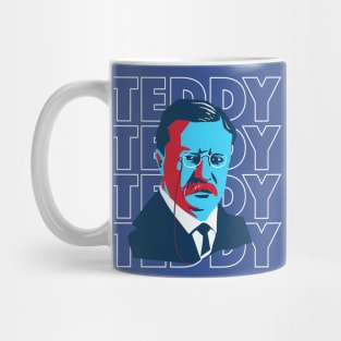 Fun Pop Art President Teddy Roosevelt Portrait Mug